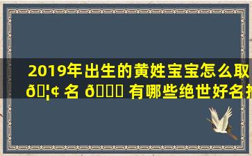 2019年出生的黄姓宝宝怎么取 🦢 名 🕊 有哪些绝世好名推荐